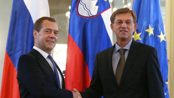 Russian Prime Minister Dmitry Medvedev visits Slovenia - Sputnik International