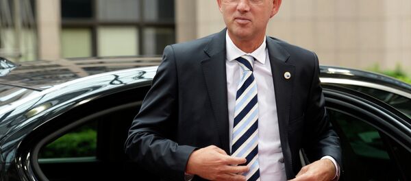 Slovenia's Prime Minister Miro Cerar arrives for a meeting of the leaders of the 19 countries that use the euro, in Brussels on July 12, 2015 Slovenia's Prime Minister Miro Cerar arrives for a meeting of the leaders of the 19 countries that use the euro, in Brussels on July 12, 2015 - Sputnik International