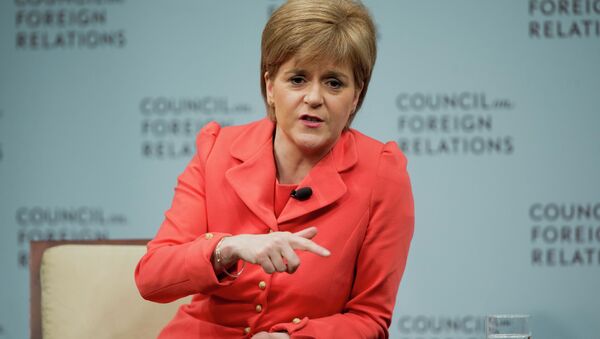 Scottish First Minister Nicola Sturgeon answers questions - Sputnik International