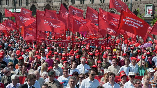 Communist rally in Kiev. File photo. - Sputnik International