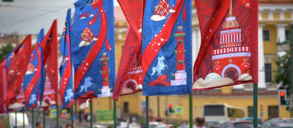 Preparations for preliminary draw of the 2018 FIFA World Cup in St. Petersburg Preparations for preliminary draw of the 2018 FIFA World Cup in St. Petersburg - Sputnik International