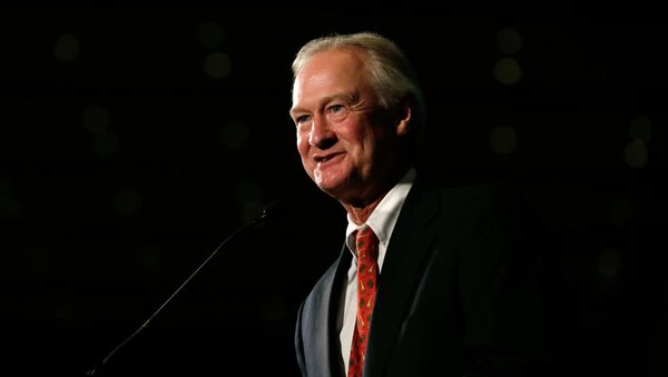 Democratic presidential candidate former Rhode Island Gov. Lincoln Chafee speaks during the Iowa Democratic Party's Hall of Fame Dinner, Friday, July 17, 2015, in Cedar Rapids, Iowa - Sputnik International