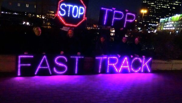 Anti-TPP protest - Sputnik International