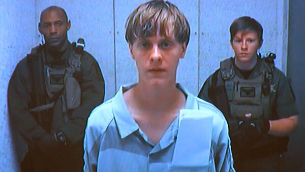 Dylann Roof appears by closed-circuit television at his bond hearing in Charleston, South Carolina - Sputnik International