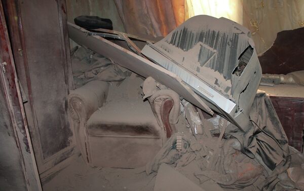 Aftermath of the shelling in Horlivka, Ukraine's Donetsk region - Sputnik International