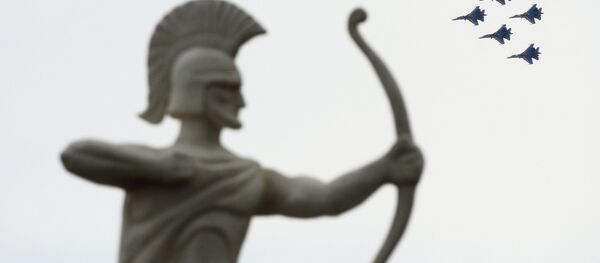 A solemn opening ceremony of the International Army Games 2015 held at the Alabino training field in the Moscow Region - Sputnik International