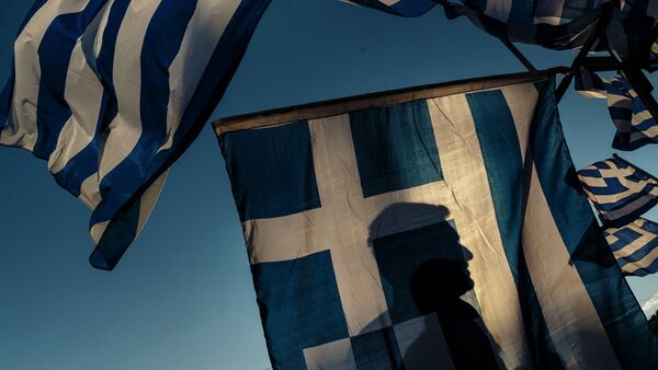 Greek ANT1 TV employees continue their protest against recent mass layoffs - Sputnik International