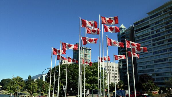 Canadian flags - Sputnik International