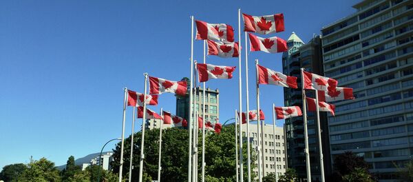Canadian flags Canadian flags - Sputnik International