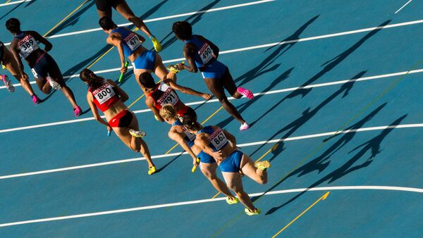 Athletes in the women's relay race at the World Championships in Athletics. (File) - Sputnik International