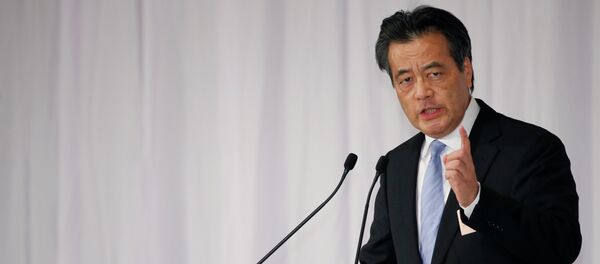 Katsuya Okada delivers a speech in a leadership election of the Democratic Party of Japan in Tokyo, Jan. 18, 2015 Katsuya Okada delivers a speech in a leadership election of the Democratic Party of Japan in Tokyo, Jan. 18, 2015 - Sputnik International