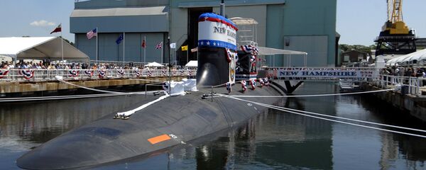 In this June 21, 2008 file photo, the nuclear-powered attack submarine New Hampshire is tied in a graving dock for christening ceremonies at Electric Boat Division, General Dynamics Corp. in Groton, Conn. In this June 21, 2008 file photo, the nuclear-powered attack submarine New Hampshire is tied in a graving dock for christening ceremonies at Electric Boat Division, General Dynamics Corp. in Groton, Conn. - Sputnik International