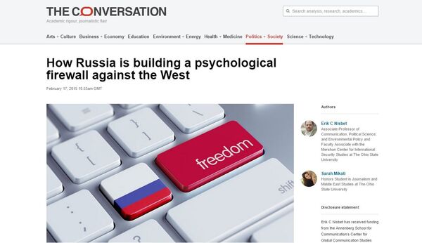 How Russia is building a psychological firewall against the West How Russia is building a psychological firewall against the West - Sputnik International