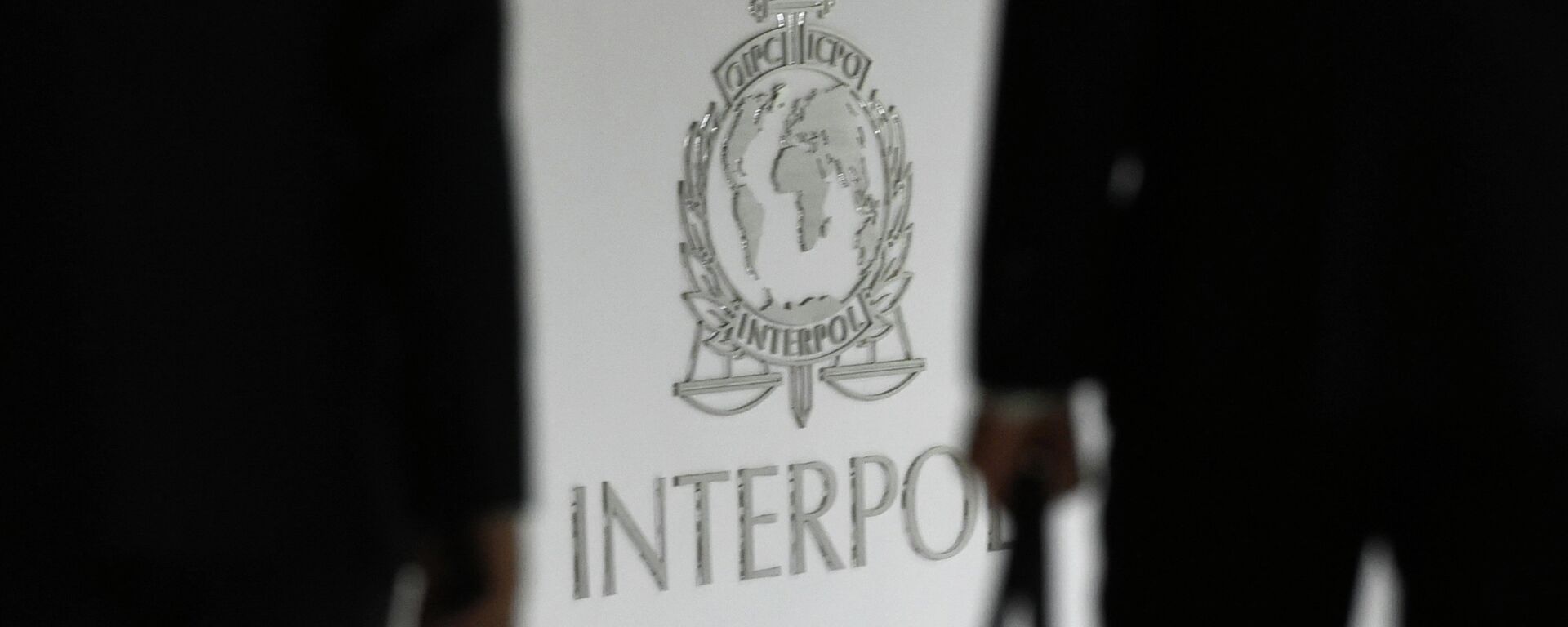 A logo at the newly completed Interpol Global Complex for Innovation building is seen during the inauguration opening ceremony in Singapore on April 13, 2015 - Sputnik International, 1920, 12.03.2022