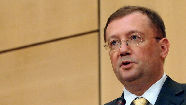 Deputy Foreign for Foreign Affairs Alexander V. Yakovenko delivers a speech 20 June 2006 during the second day of two-week session of the United Nations Human Rights Council in Geneva - Sputnik International