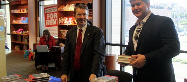 Presidential hopeful Rand Paul of Kentucky at a book signing at Iowa State University in Ames, Iowa, along with Jesse Benton. Presidential hopeful Rand Paul of Kentucky at a book signing at Iowa State University in Ames, Iowa, along with Jesse Benton. - Sputnik International