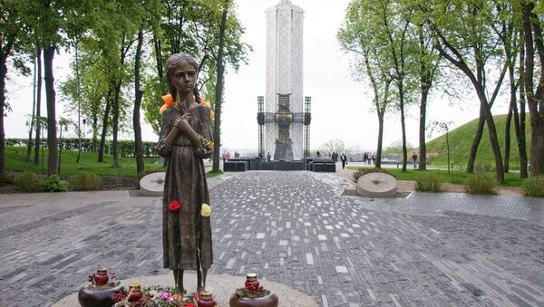 Memorial the Holodomor; 1932-1933 (death by hunger) in Kyiv, Ukraine - Sputnik International