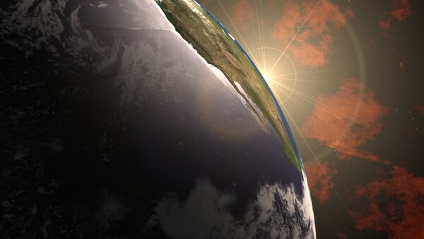 Earth with Sun flare - Sputnik International