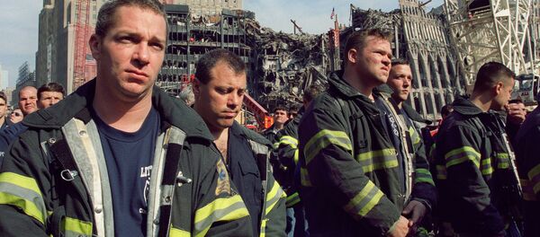 New York City firefighters stand at Ground Zero in New York. New York City firefighters stand at Ground Zero in New York. - Sputnik International