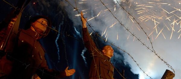 Closing ceremony of the Tank Biathlon World Championships at the Alabino training ground in the Moscow Region Closing ceremony of the Tank Biathlon World Championships at the Alabino training ground in the Moscow Region - Sputnik International