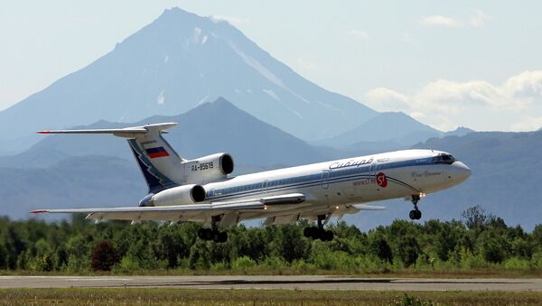 A TU-154 passenger liner in Kamchatka - Sputnik International