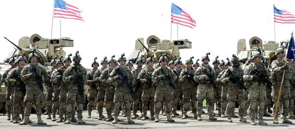 Soldiers of the US mechanized infantry company from the 1st Brigade, 3rd Infantry Division Soldiers of the US mechanized infantry company from the 1st Brigade, 3rd Infantry Division - Sputnik International