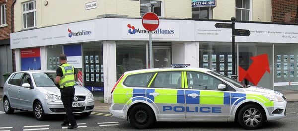 Northamptonshire Police patrol car on duty in Kettering, Northants Northamptonshire Police patrol car on duty in Kettering, Northants - Sputnik International