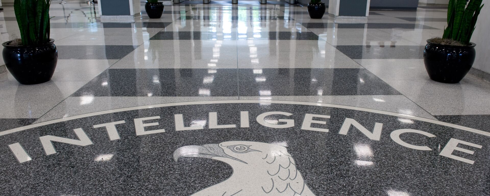 The Central Intelligence Agency (CIA) logo is displayed in the lobby of CIA Headquarters in Langley, Virginia - Sputnik International, 1920, 11.02.2022