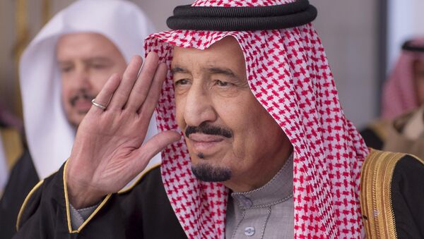 In this Jan. 6, 2015, file image released by the Saudi Press Agency, Saudi King Salman gestures during a session at the Shura Council - Sputnik International
