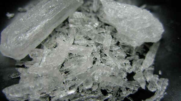 Pure shards of methamphetamine hydrochloride, also known as crystal meth - Sputnik International