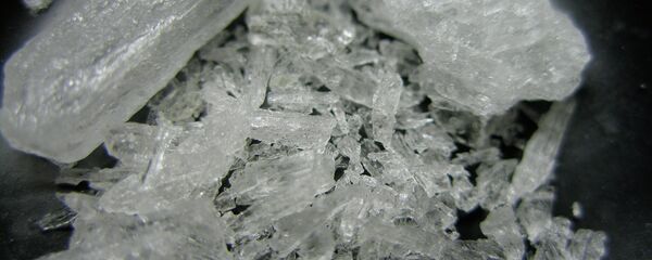 Pure shards of methamphetamine hydrochloride, also known as crystal meth - Sputnik International