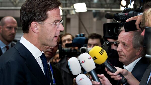 Rutte's liberal People's Party for Freedom and Democracy and its junior party backed the $96 billion (€86 bn) cash injection for the debt-laden country. - Sputnik International