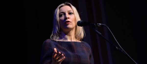 Maria Zakharova, Deputy Director of the Russian Foreign Ministry's Information and Press Department, takes part in the Russian Pioneer Magazine readings at the Theater / Concert Hall of the Moscow-based Central House of Culture of Railway Workers - Sputnik International