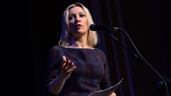 Maria Zakharova, Deputy Director of the Russian Foreign Ministry's Information and Press Department, takes part in the Russian Pioneer Magazine readings at the Theater / Concert Hall of the Moscow-based Central House of Culture of Railway Workers - Sputnik International