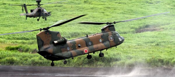 A CH-47J Chinook heavy lift helicopter A CH-47J Chinook heavy lift helicopter - Sputnik International