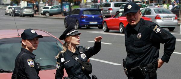 Ukrainian police officers. File photo - Sputnik International