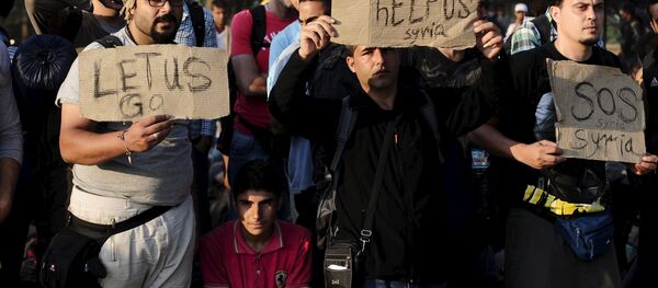 Macedonia migrants - Sputnik International