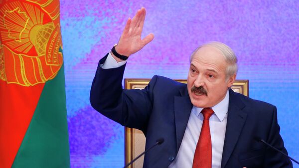 Belarusian President Alexander Lukashenko speaks during a news conference in Minsk, Belarus. File photo - Sputnik International