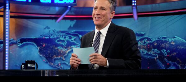Jon Stewart during a taping of The Daily Show with John Stewart, in New York. Jon Stewart during a taping of The Daily Show with John Stewart, in New York. - Sputnik International