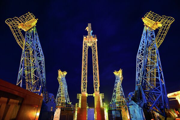 Construction of Russia's Vostochny space center in the Amur region Construction of Russia's Vostochny space center in the Amur region - Sputnik International
