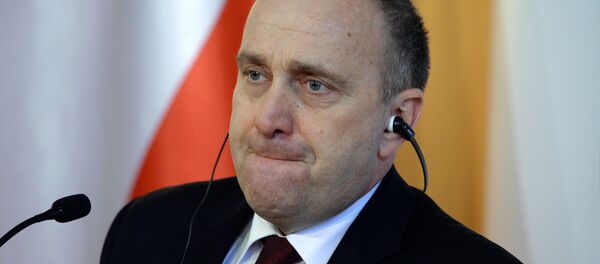 Polish Foreign Minister Grzegorz Schetyna slammed President Andrzej Duda on Tuesday over a proposal to change the format of talks on the resolution of the crisis in Ukraine, calling the remarks unfortunate and awkward, and emphasizing that foreign policy is the domain of the Polish government, and not just that the president. Polish Foreign Minister Grzegorz Schetyna slammed President Andrzej Duda on Tuesday over a proposal to change the format of talks on the resolution of the crisis in Ukraine, calling the remarks unfortunate and awkward, and emphasizing that foreign policy is the domain of the Polish government, and not just that the president. - Sputnik International