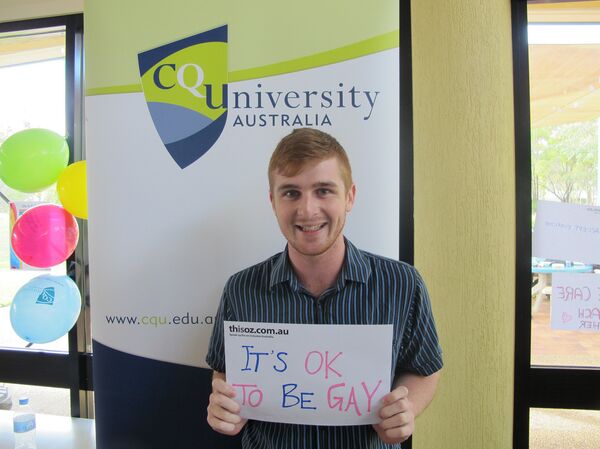 CQUniversity joined the 'This is Oz' campaign where photographs of people holding signs for an inclusive Australia are put online, as part of a worldwide celebration of sexual and gender diversities. CQUniversity joined the 'This is Oz' campaign where photographs of people holding signs for an inclusive Australia are put online, as part of a worldwide celebration of sexual and gender diversities. - Sputnik International