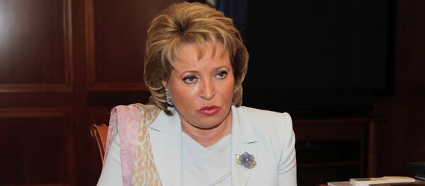 Interview with Federation Council speaker Valentina Matvienko - Sputnik International