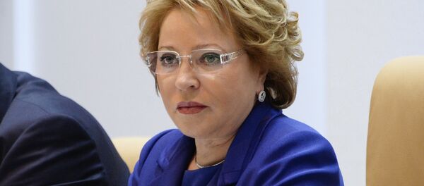 Russian Federation Council Speaker Valentina Matviyenko at a meeting of the council Russian Federation Council Speaker Valentina Matviyenko at a meeting of the council - Sputnik International