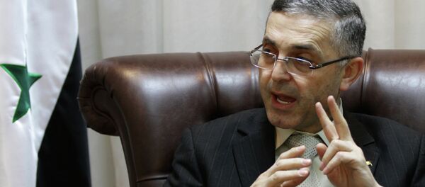 Syrian Reconciliation Minister Ali Haidar speaks during an interview with AFP in Damascus on February 11, 2014 Syrian Reconciliation Minister Ali Haidar speaks during an interview with AFP in Damascus on February 11, 2014 - Sputnik International