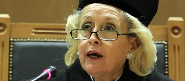 The head of Greece's Supreme Court, Vassiliki Thanou The head of Greece's Supreme Court, Vassiliki Thanou - Sputnik International