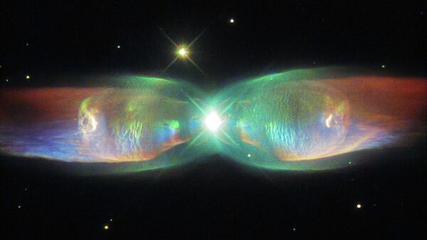 The Hubble Space Telescope’s latest image reveals a distant nebula known as Minkowski’s Butterfly. - Sputnik International