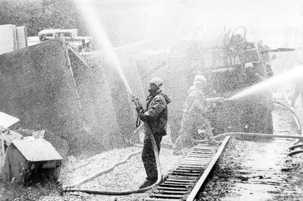 Decontamination on the Chernobyl Nuclear Plant site - Sputnik International