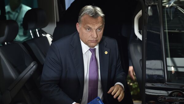 Hungarian Prime Minister Viktor Orban arrives for an EU summit at the EU Headquarters in Brussels on June 25, 2015 - Sputnik International