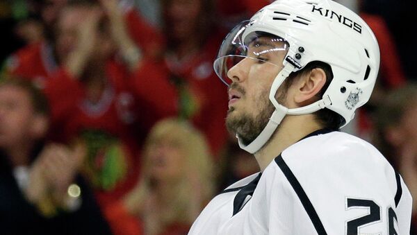 FILE - In this May 18, 2014, file photo, Los Angeles Kings defenseman Slava Voynov is seen during Game 1 of the Western Conference finals in the NHL hockey Stanley Cup playoffs in Chicago - Sputnik International